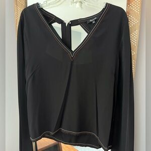 Madewell Black Silk Top Size M